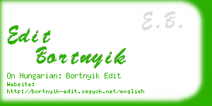 edit bortnyik business card